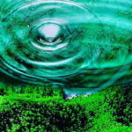 green-water-ripples